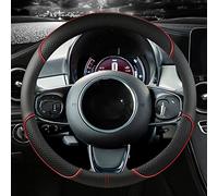 Coprivolante Auto Coprivolante per Auto in Microfibra per Fiat 500 2007-2022 500e 2020 2021 500L 2014-2018 500X 2015 2016 2017 2018 2019 2020 2021 2022 Copri Volante (Misurare : Red O Shape)