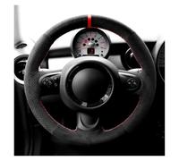 Coprivolante Auto Coprivolante Per Auto In Morbida Pelle Scamosciata Cucito A Mano Per Mini Per Cooper Per Cooper S One Interni Auto(Red Thread)