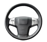 Coprivolante Auto Coprivolante Per Auto In Similpelle Cucito A Mano Per Isuzu Per D-MAX 2013-2018 Per Mu-X 2013(Gray Thread)