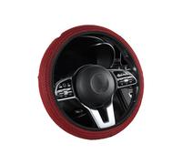 Coprivolante Auto Coprivolante Per Auto In Tessuto A Rete Senza Anello Interno, Traspirante E Confortevole, Universale Per Tutte Le Stagioni Copri Volante(Red)
