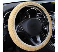 Coprivolante Auto Coprivolante Per Auto In Velluto Perlato Invernale In Morbido Peluche Antiscivolo Caldo E Protettivo Per Lo Stile Dell'auto(Gold)