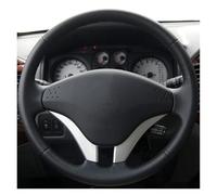 Coprivolante Auto Coprivolante Per Auto In Vera Pelle Per Mitsubishi Per Pajero 2008-2011 Per V73 2011 Per L200 Fai Da Te; Cucito A Mano(Light blue Thread)