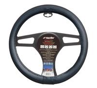 Coprivolante auto diametro 37-39cm Simoni Racing Total Black eco-pelle nera