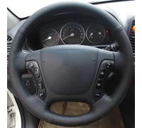 Coprivolante auto in pelle sintetica nera fai da te per Hyundai Santa Fe 2006-2012 H-1, Starex 2008-2020 I800 08-19 antiscivolo