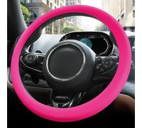 COPRIVOLANTE AUTO IN SILICONE INSERTI VOLANTE AUTO CAMPER STERZO NERO 32-44 Cm