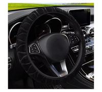 coprivolante auto Morbido Caldo Peluche Strutturato Antiscivolo Coprivolante Per Suzuki Per Swift Per Samurai Per Vitara SX4(1 pezzo nero)
