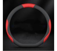 Coprivolante Auto per Accord 2003-2008, Traspirante Antiscivolo Copristerzo Protezione Copertina Rivestimento Volante,Black-Red-D-Shape