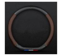 Coprivolante Auto Per Benz Per GLE 350 450 Coupé Coprivolante Per Auto Speciale Modello Installazione A Mani Libere Copri Pomello Del Cambio Per Automobile((Brown D-shaped) carbon fiber)