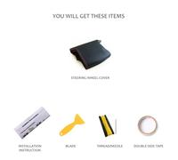 Coprivolante Auto Per BMW E81 E90 Pack Sport M3 E91 E92 E93 E87 E82 E88 X1 E84 Coprivolante In Morbida Pelle Scamosciata(Red marker)