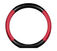 Coprivolante Auto per BMW M6 Coupe E63 F13M / Cabriolet E64 F12 M/Sedan F06M, Pelle PU Antiscivolo Traspirante Durevole Protezione Volante Decorazione Accessori,B Type D-Red