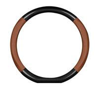 Coprivolante Auto per BMW M8 Coupe F92 / Gran Coupe F93 / Cabriolet F91, Pelle PU Antiscivolo Traspirante Durevole Protezione Volante Decorazione Accessori,B Type D-Brown