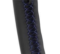 Coprivolante Auto Per BMW Per Sport 1 3 Serie Per M3 E90 E92 E93 E81 E82 E87 Per X1 E84 Volante Auto Rivestimento In Morbida Pelle Traforata Nero Copri Volante(Blue Thread)