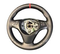 Coprivolante Auto Per BMW Sport M3 E90 E91 E92 E93 E87 E81 E82 E88 X1 E84 Cucito A Mano Antiscivolo Coprivolante Per Auto In Pelle Accessori Auto Coprivolanti(Orange Thread)