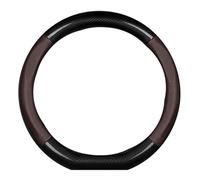 Coprivolante Auto per BMW X1 E84 F48 U11 / X2 F39 u10 / X3 E83 F25 G01 /X4 F26 G02, Pelle PU Antiscivolo Traspirante Durevole Protezione Volante Decorazione Accessori,B Type D-Coffee