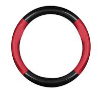 Coprivolante Auto per BMW X1 E84 F48 U11 / X2 F39 u10 / X3 E83 F25 G01 /X4 F26 G02, Pelle PU Antiscivolo Traspirante Durevole Protezione Volante Decorazione Accessori,A Type O-Red