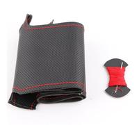 Coprivolante Auto Per Buick Per Excelle Per XT Per GT Per Encore Treccia Nera Per Volante Coprivolante Originale Personalizzato Per Auto(Red thread)