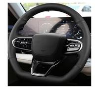 Coprivolante Auto Per Chery Per Omoda C5 5 FX 2022 2023 2024 FAI DA TE Copertura Del Volante Dell'automobile Dell'involucro Della Treccia Accessori In Pelle Coprivolanti(White Thread)