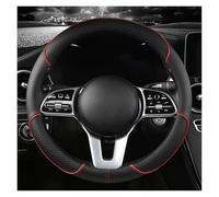 Coprivolante Auto per Citroën Nemo 2008-2017, Pelle Microfibra, Traspirante e Antiscivolo Copri Volante, Universale 37-38 cm, Accessori Auto Interno(Red,O)