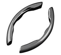Coprivolante Auto Per Cupra Per Ateca Per Born Per ERacer Per Formentor Protezione Per Volante Segmentato Traspirante Antiscivolo Resistente All'usura(A-Black)