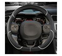 Coprivolante Auto per Daewoo Lanos 1997-2002 T100, Pelle Microfibra, Traspirante e Antiscivolo Copri Volante, Universale 37-38 cm, Accessori Auto Interno(White,D)