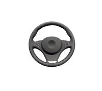 Coprivolante Auto Per E83 Per X3 2003-2010 E53 Per X5 2004-2006 Rivestimento Volante Cucito A Mano Rivestimento Volante Auto Personalizzato Copri Volante(A-Black thead)
