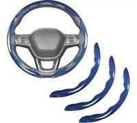 Coprivolante Auto per Ferrari 12Cilindri, Sportivo Unisex in Pelle Buona traspirabilità,3pcs D