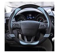 Coprivolante Auto Per Focus 3 2015-2018 Per Kuga 2016-2019 Per Escape Per C-MAX Per Ecosport 2018-2019 Coprivolante In Similpelle Per Auto Copertura Volante(Blu)
