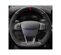 Coprivolante Auto Per Ford Per Focus Per ST-Line Per Fiesta Per ST-Line 2018-2019 Per Focus 2019-2020 Coprivolante Auto Pelle Scamosciata Antiscivolo Copertura Volante Auto(Style 9)