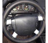 Coprivolante Auto Per Ford Per Mondeo Mk3 2002 2003 2004 2005 2006 FAI DA TE In Pelle Artificiale Cucita A Mano Copertura Volante Dell'automobile Wrap Coprivolanti(Blue Thread)