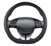 Coprivolante Auto Per Hyundai Per Ioniq 2016 2017 2018 2019 2020 2021 2022 Coprivolante Per Auto A Forma Di D In Pelle PU Per Interni Auto(Nero)