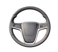 Coprivolante Auto Per Insignia 2008-2013 Per Astra Per Cascada Per Mokka 2012-2019 FAI DA TE Nero Hige Morbido Artificiale Dell'unità di elaborazione copertura del volante dell'automobile