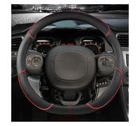 Coprivolante Auto per Jeep Compass 2017-2020, Pelle Microfibra, Traspirante e Antiscivolo Copri Volante, Universale 37-38 cm, Accessori Auto Interno(Red,D)