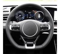 Coprivolante Auto Per KIA K5 DL3 2020-2021 Per Sportage 5 GT-Line 2021-2022 Coprivolante Auto In Pelle Antiscivolo Cucito A Mano Custodia Volante Auto(Style 1)