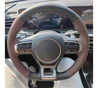 Coprivolante Auto Per KIA K5 DL3 2020-2021 Per Sportage 5 GT-Line 2021-2022 Coprivolante Auto In Pelle Antiscivolo Cucito A Mano Custodia Volante Auto(Stile 3)