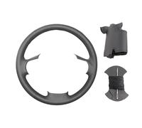 Coprivolante Auto Per Lancia Per Delta 2008-2015 Per Ypsilon Per Chrysler Per Delta 2011-2014 Accessori auto in pelle sintetica volante Copri Volante(Black Thread)