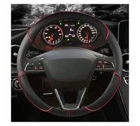 Coprivolante Auto Per Seat Per Tarraco Per Arona Per Ateca Per Ibiza Per Toledo Per Mii Per Leon Per Arosa Per Exeo ST FR Coprivolante Auto Copri Volante(Black Red)