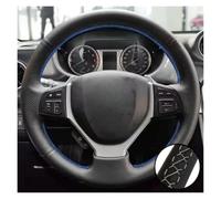 Coprivolante Auto Per Swift 2011-2017 Per SX4 Per S-CROSS Per Celerio Per Vitara 2015-2019 Coprivolante In Pelle Traforata Nera Cucita A Mano Copri Volante(Grey)