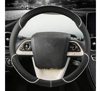 Coprivolante Auto Per Toyota Per Prius 30 20 V Per Prius C Plus Plug-in Prime Per XW10 XW20 XW30 XW50 2001~2022 Coprivolante Per Auto Copertura Volante(BIANCO)