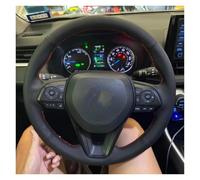 Coprivolante Auto Per Toyota Per RAV4 Per SUV 2019-2024 Per Avalon 2019-2022 Coprivolante auto Accessori Copri Volante(Red Thread)