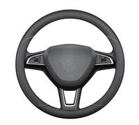 Coprivolante Auto per Toyota Yaris Cross MXP I 2021-2024,Antiscivolo Pelle Microfibra Coprivolante Traspirante Coprivolante 37-38cm/15'' Accessori Auto Interno,Colored lines-1-Round type