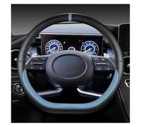 Coprivolante Auto Per Tucson 2021 2022 Per NX4 Per Elantra 2020 Per Sonata 10th 2020-2022 Coprivolante Per Auto In Pelle PU Copri Sterzo Macchina(BLUE D)