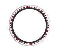 COPRIVOLANTE AUTO - SEVEN STELLE Coccinelle Stampa Manica Tessuto Elastico, Traspirante, Adatto per Auto, Camion, SUV