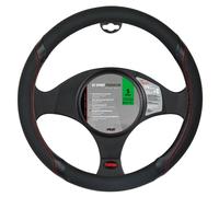 coprivolante auto sportivo universale nero s ø 35/37 cm similpelle
