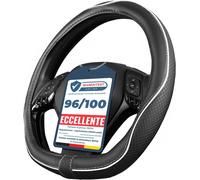 Coprivolante Auto Tipo D Nero Bianco in Finta Pelle | Copertura Di Volante Diame