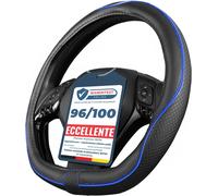 Coprivolante Auto Tipo D Nero Blu in Finta Pelle | Copertura Di Volante Diametro