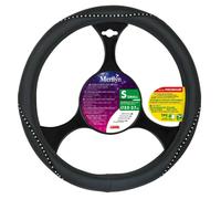 Coprivolante auto universale 35-37cm in similpelle con cristalli