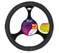 Coprivolante auto universale 37-39cm in similpelle con cristalli