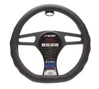 Coprivolante Auto Universale Compe Diametro 37-39cm in Ecopelle Nera
