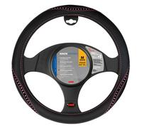 Lampa Coprivolante auto universale Merilyn in Skeentex con cristalli M 37/39 cm Nero-Rosa