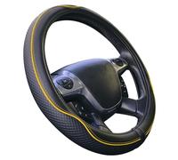Coprivolante auto universale modello Centauro nero giallo poli pelle 37-39 cm an